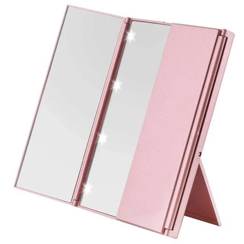 LED Makeup Mirror - Ideal for Travel and Touch-Ups!
