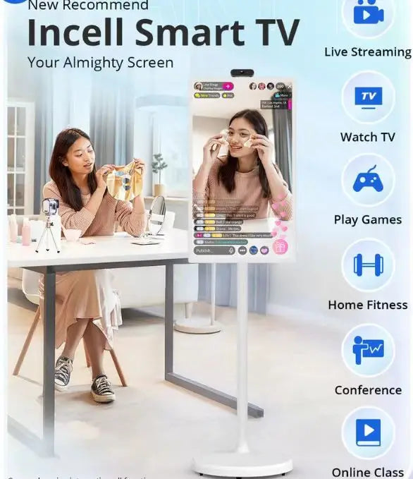 Portable TV With Bluetooth Remote Optional