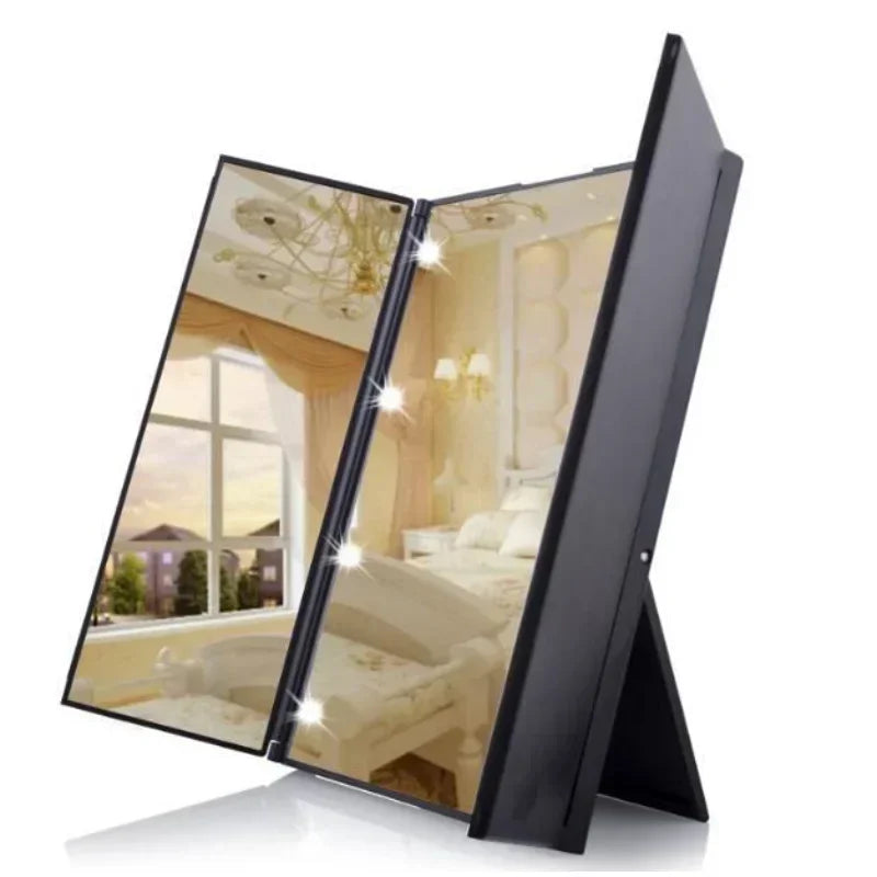 LED Makeup Mirror - Ideal for Travel and Touch-Ups!