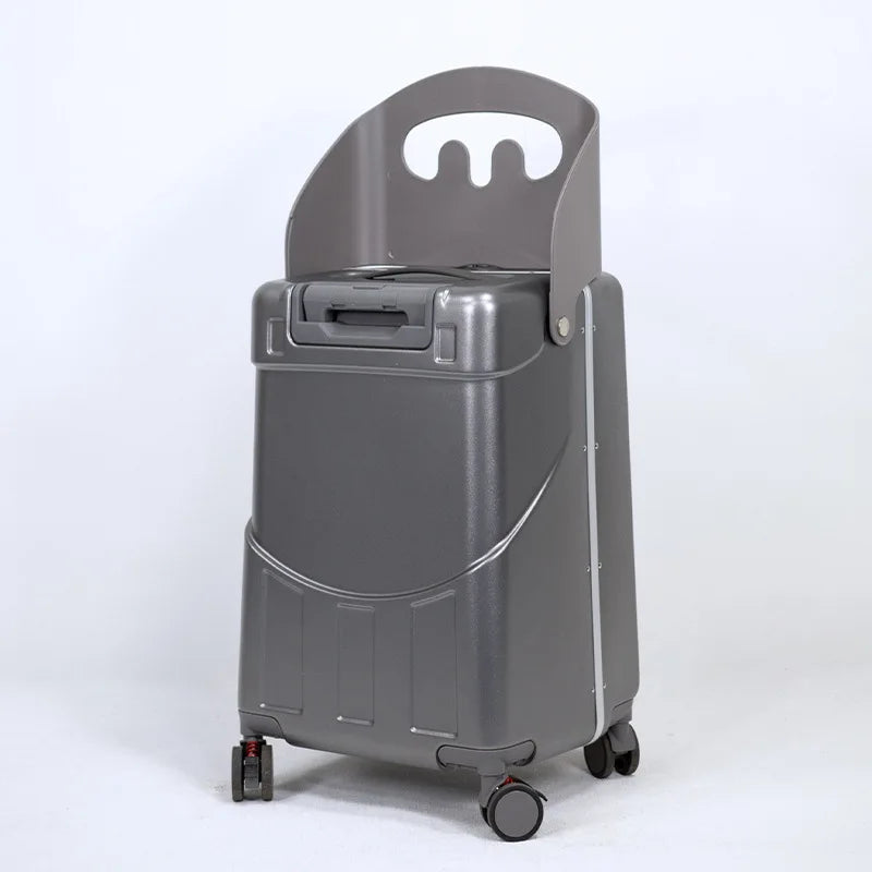 Luggage with seat baby chair
