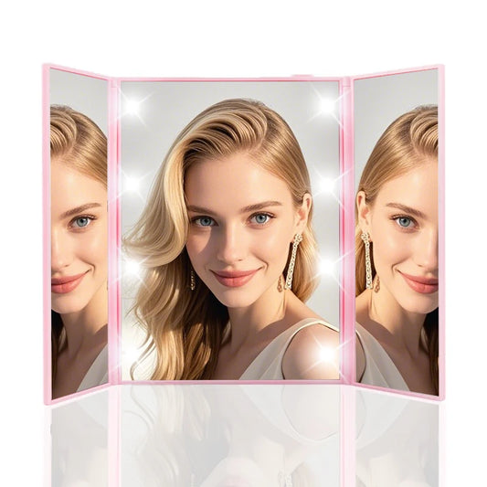 LED Makeup Mirror - Ideal for Travel and Touch-Ups!